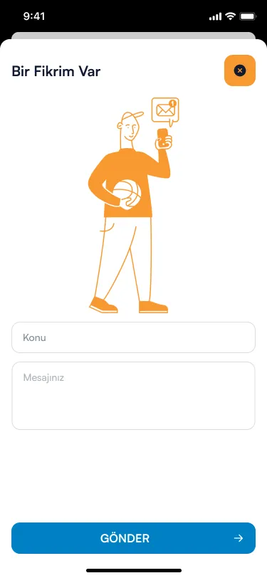 Genç Kart — Bir fikrim var ekranı