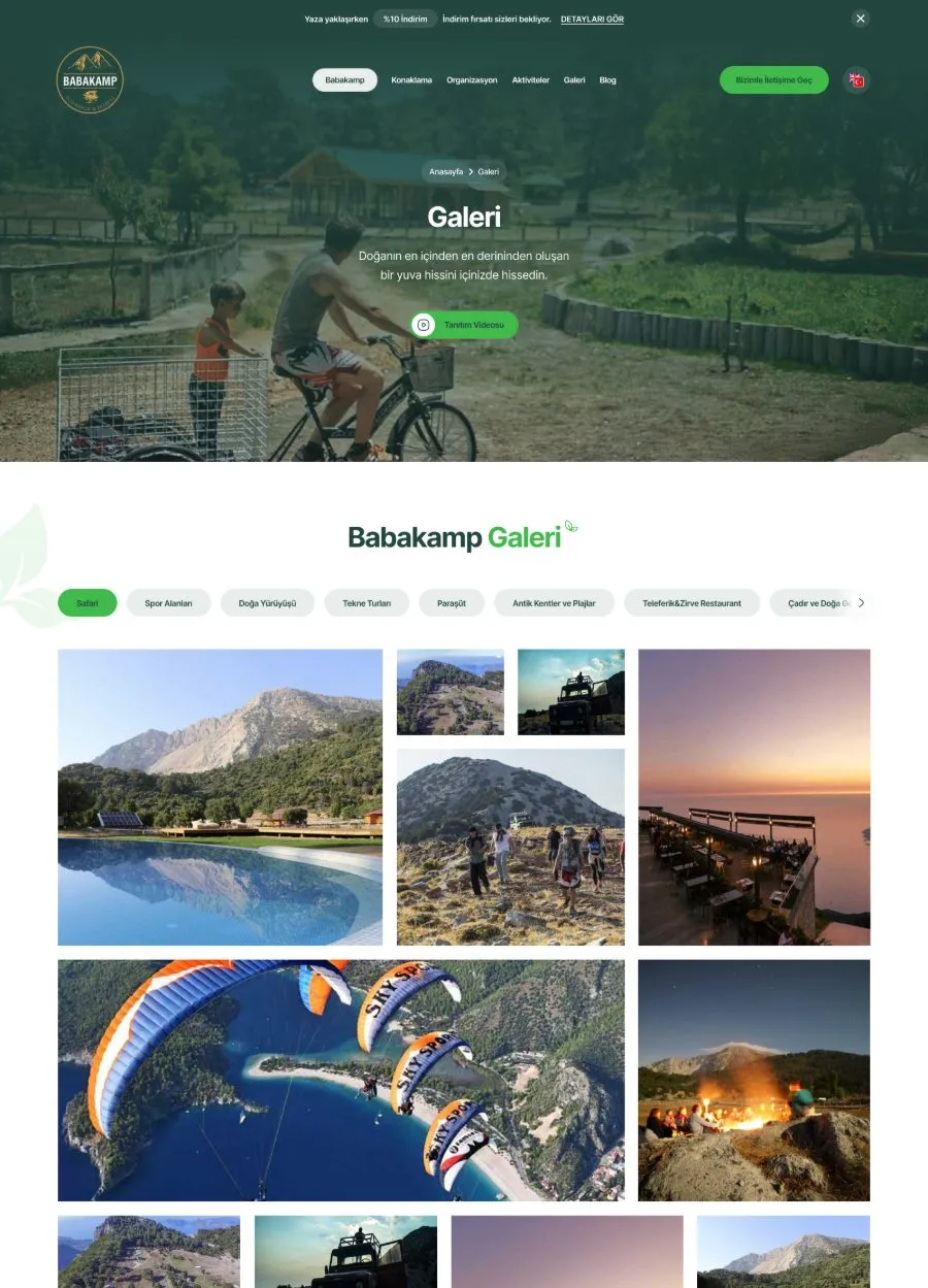 Babakamp galeri sayfası