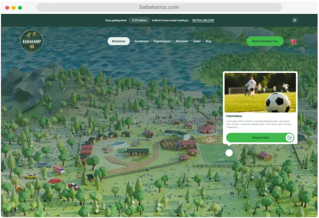 Babakamp — Hotel Websitesi