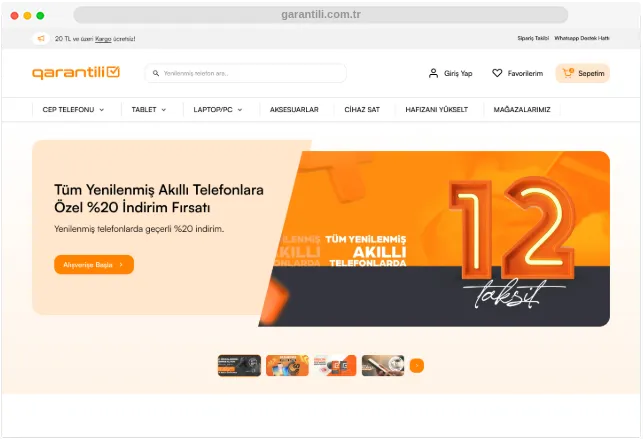 Garantili — E-Ticaret Projesi