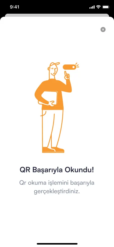 Genç Kart — QR okundu ekranı