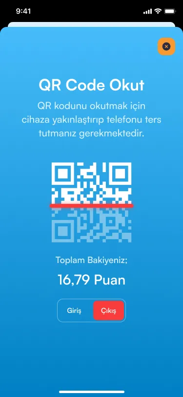 Genç Kart — QR okut ekranı